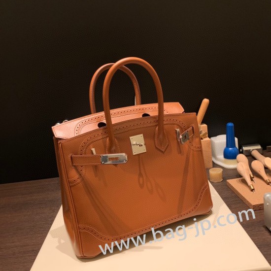 エルメスバーキン 30センチジョナサン  Jonathan Jonathan 37 /Gold ゴールドシルバー金具 birkin30-017 全手縫い