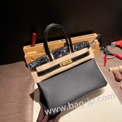 エルメスバーキン 30センチCrocodile& Touch 89/Black (Noir) ブラックゴールド金具 birkin30-018 全手縫い