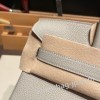 エルメスバーキン 30センチトゴ Togo 80/Pearl Greyパールグレーシルバー金具 birkin30-027 全手縫い