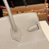 エルメスバーキン 30センチトゴ Togo 80/Pearl Greyパールグレーシルバー金具 birkin30-027 全手縫い