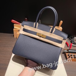 エルメスバーキン 30センチトゴ Togo 2Z/Blue nuit ブルーニュイシルバー金具 birkin30-029 全手縫い