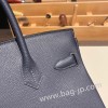 エルメスバーキン 30センチトゴ Togo 2Z/Blue nuit ブルーニュイシルバー金具 birkin30-029 全手縫い
