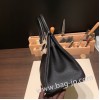 エルメスバーキン 30センチトゴ Togo 89/Black (Noir) ブラックシルバー金具 birkin30-031 全手縫い