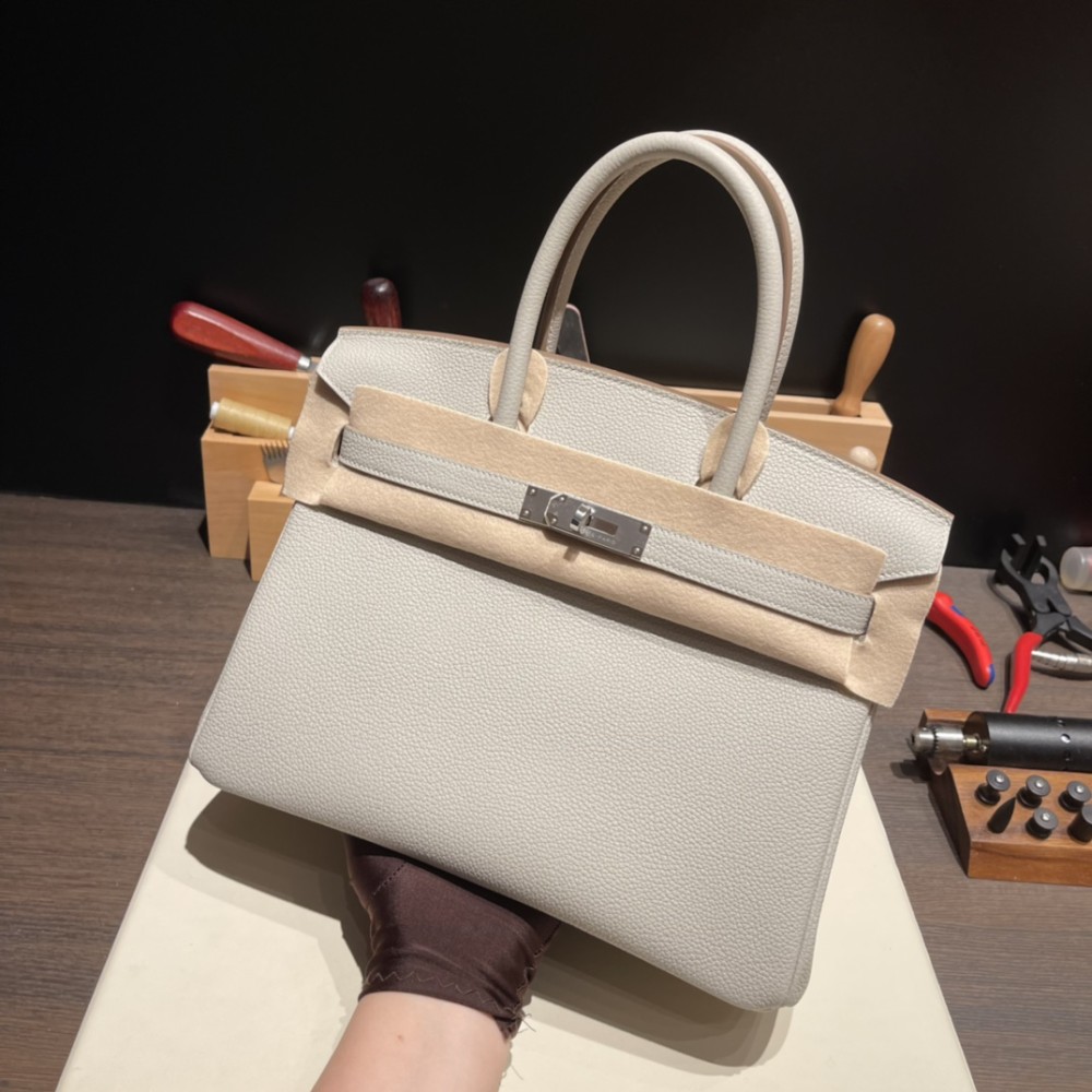 バーキン 30 トゴ 80 パールグレー 繊細パールグレー シルバー金具