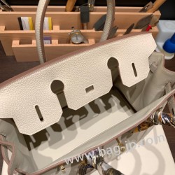 エルメスバーキン 30センチトゴ Togo 10/ Craie クレゴールド金具 birkin30-045 全手縫い