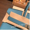 エルメスバーキン 30センチトゴ Togo 7B/Turquoise Blue  ターコイズシルバー金具 birkin30-054 全手縫い