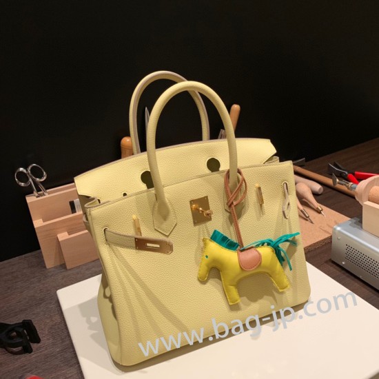 エルメスバーキン 30センチトゴ Togo 1Z/Jaune Poussin  ジョーヌプッサンゴールド金具 birkin30-057 全手縫い