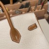 バーキン 30 ヴォーエプソン 10 番クレ クリームホワイト ゴールド金具