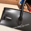 エルメスバーキン 30センチbox ボックスカーフ89/Black (Noir) ブラックシルバー金具 birkin30-088 全手縫い