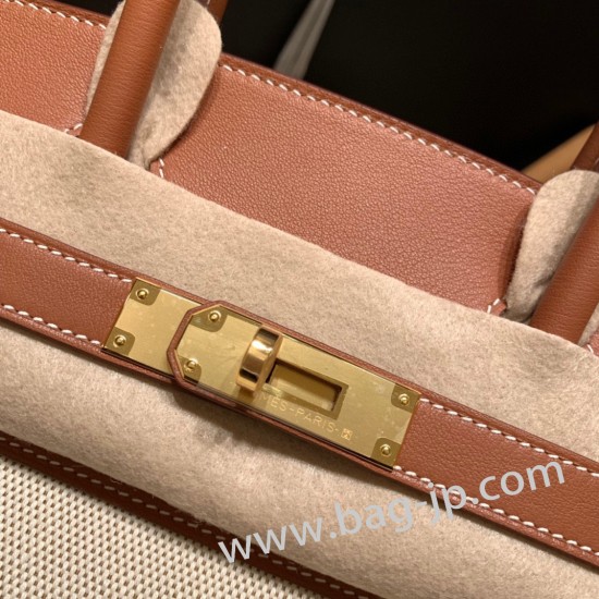 エルメスバーキン 30センチbox ボックスカーフ37/Gold ゴールドゴールド金具 birkin30-089 全手縫い