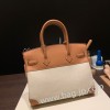 エルメスバーキン 30センチstock スイフト swift & Canvas 37/Gold ゴールドゴールド金具 birkin30-090 全手縫い