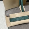 【新入荷】30 バーキン クレマンスレザー TC 8F / エタン＆Z6 / マラカイト シルバー｜ツートンカラーデザインの洗練されたバッグ 