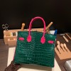 バーキン 30 ポロサスマット 67 ヴェールフォンセ 8T ローズキャンディ 緑 × ピンク ゴールド金具