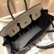 エルメスバーキン 35センチ togoトゴ  & chamois  8F/ Etain& 89 /Black エタン x ブラック So Black Hardware birkin35-009 全手縫い