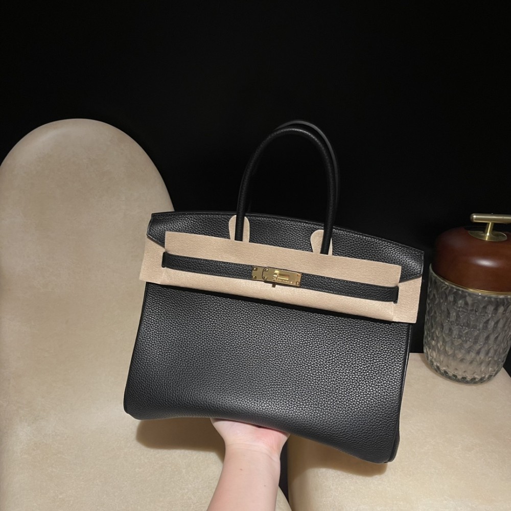 レザー 89/Black×3Q/Rose Sakura ゴールドフィッティング｜個性的なカラーコンビ オーダーメイド 【注文生産】バーキン 35 Togo 
