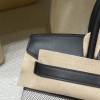 30cm バーキン ファブリック＆スウィフトレザー 89 ノワール（銀金具）*ファブリック素材が*若々しい雰囲気*を演出し、オールレザーより*軽量*なのが特長です。