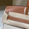25cm バーキン ファブリック＆スウィフトレザー 37 ゴールド *ファブリック素材がより*若々しい印象*を与え、オールレザーに比べて*軽やか*なのが特徴です。