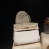 エルメス バーキン35 トゴレザー＆キャンバス トゥルティエールグレー ゴールドハードウェア