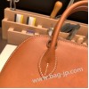 エルメス ボリード25 バレニア Barenia  34 /Fauve グリムエット シルバー金具  bolide25-018 全手縫い