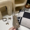18/Étoupe Grey（エトゥープグレー） Bolide 25cm ヴォーエプソン（Epsom）｜シンプル地味デザイン 25cm 黄金サイズ 日常使い最適 ゴールド金具付き 
