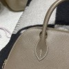 18/Étoupe Grey（エトゥープグレー） Bolide 25cm ヴォーエプソン（Epsom）｜シンプル地味デザイン 25cm 黄金サイズ 日常使い最適 ゴールド金具付き 