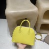 9R/Lime×X9/Mauve Sylvestre×I2/Nata カラーマッチング シルバー金具 「Bolide 25cm（ボウリングバッグ） ヴォーエプソンレザー製