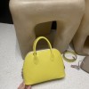 9R/Lime×X9/Mauve Sylvestre×I2/Nata カラーマッチング シルバー金具 「Bolide 25cm（ボウリングバッグ） ヴォーエプソンレザー製
