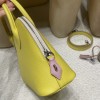 9R/Lime×X9/Mauve Sylvestre×I2/Nata カラーマッチング シルバー金具 「Bolide 25cm（ボウリングバッグ） ヴォーエプソンレザー製