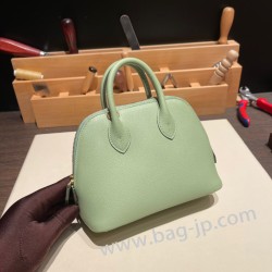 エルメス ボリード ミニ エバーカラー ヴェールクリケット 3I/Vert Criquet   ゴールド金具  bolide-mi001 全手縫い