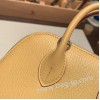エルメス ボリード ミニ シェブルミゾル  Chevre  1S Foin   シルバー金具  bolide-mi031 全手縫い