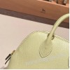 エルメス ボリード ミニ シェブルミゾル  Chevre モーヴシルベストル R9 /Jaune Bourgeon   ゴールド金具  bolide-mi040 全手縫い
