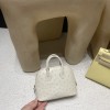 【新作】ミニボリード 18cm オーストリッチ 3C パルシュマン ゴールドクラスプ かわいい貝殻バッグ   