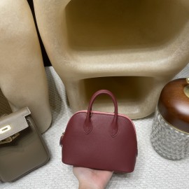 【新作入荷】ミニボリード エヴァカラー 0G / ルージュセリエ ×K4 ローズエテ ゴールドクラスプ New stock Mini Bolide 実用的な可愛いボウリングバッグ   