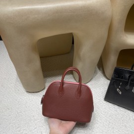 【新作入荷】ミニボリード エヴァカラー 0G / ルージュセリエ ×K4 ローズエテ シルバークラスプ New stock Mini Bolide 実用的な可愛いボウリングバッグ   