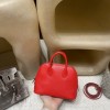 【Mini ボウリング】シェブルミゾル Chevre S3 / ルージュクール シルバークランプ ピュアレッド ミニボリュームバッグ   
