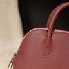 【Mini bolide】evercolor  55 / ルージュアッシュ ×K4 ローズエテ シルバークランプ コンパクト大容量 クールエレガントなボウリングバッグ   