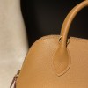 【Mini bolide】evercolor 皮 2S / セサミ ×U5 ローズリップスティック ナチュラルベージュ × ラブリーピンク コンパクト大容量 可愛らしさとエレガンス兼備のボウリングバッグ   