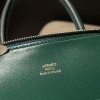 【Mini bolide】シェブルミゾル Chevre U4 / ヴェールヴェルティゴ コンパクトサイズ × 大容量 エレガントなモダングリーン ボウリングバッグ   