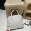 80/Pearl Grey (グリスパール / パールグレー) エルメス ボリード リラックス 35 ヴォーシッキム ハンドバッグ Bolide relax 35 超美品！Swift レザー 
