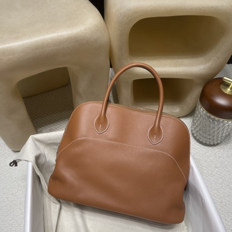 37 /Gold  ゴールド エルメス ボリード リラックス 35 ヴォーシッキム ハンドバッグ Bolide relax 35 超美品！Swift レザー シルバー金具