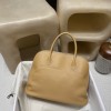 4B/Biscuit  ビスキュ エルメス ボリード リラックス 35 ヴォーシッキム ハンドバッグ Bolide relax 35 超美品！Swift レザー イ シルバー金具