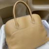 4B/Biscuit  ビスキュ エルメス ボリード リラックス 35 ヴォーシッキム ハンドバッグ Bolide relax 35 超美品！Swift レザー イ シルバー金具
