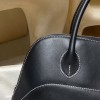 89/Black (Noir) ブラック エルメス ボリード リラックス 35 ヴォーシッキム ハンドバッグ Bolide relax 35 超美品！Swift    シルバー金具
