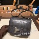 エルメス コンスタンス  ミニ Matte Alligator Crocodile ポロサスマットクロコダイル グラファイト 88/ Graphite ゴールド金具  constance19-006 全手縫い