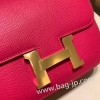 エルメス コンスタンス  ミニ ヴォーエプソン ローズメキシコ 0D /Rose Mexico シルバー金具   constance19-042 全手縫い