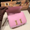 エルメス コンスタンス  ミニ ヴォーエプソン モーヴシルベストル X9 /Mauve Sylvestre ゴールド金具  constance19-047 全手縫い