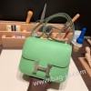 エルメス コンスタンス  ミニ ヴォーエプソン ヴェールクリケット 3I /Vert Criquet ゴールド金具  constance19-048 全手縫い