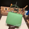 エルメス コンスタンス  ミニ ヴォーエプソン ヴェールクリケット 3I /Vert Criquet ゴールド金具  constance19-048 全手縫い