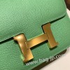エルメス コンスタンス  ミニ ヴォーエプソン ヴェールクリケット 3I /Vert Criquet ゴールド金具  constance19-049 全手縫い