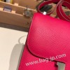 エルメス コンスタンス  ミニ ヴォーエプソン ローズメキシコ 0D /Rose Mexico ゴールド金具  constance19-054 全手縫い